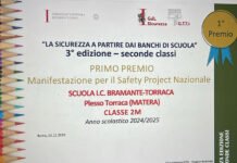 Sicurezza nelle scuole, primo premio nazionale per studenti di Matera